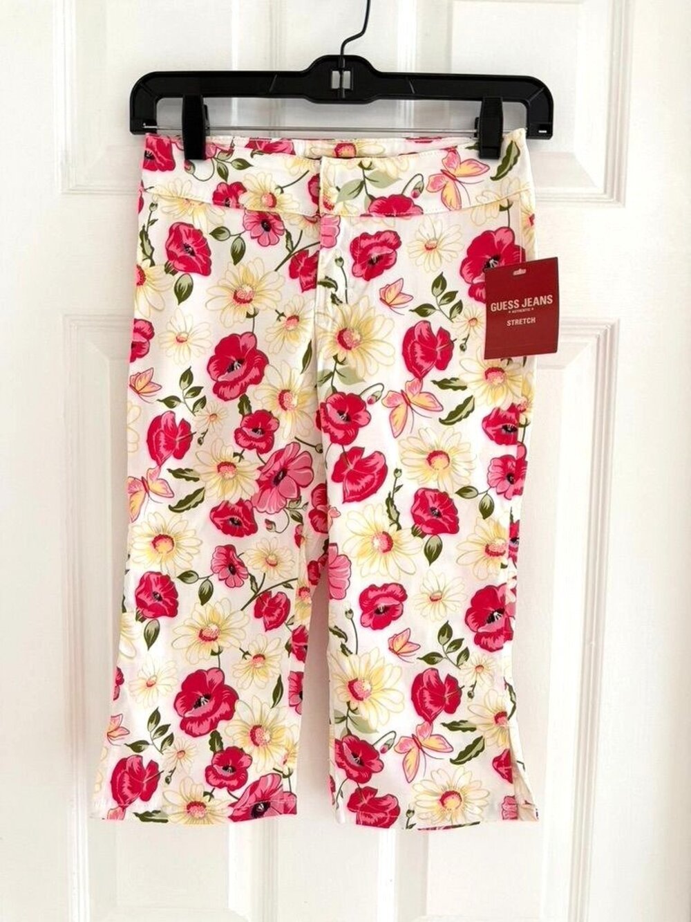 NWT Kids Guess Jeans Casablanca Kids Size 10 Floral Print Capri Pedal Pushers